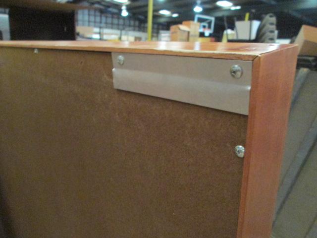 Wood Framed Message Center/Bulletin Board with Sliding Glass Doors