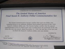 1999 US Final Susan B. Anthony Commemorative Set