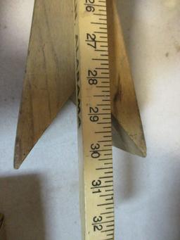 Rustic Folk Art Fish-Shaped Wood Box