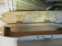Rustic Folk Art Fish-Shaped Wood Box