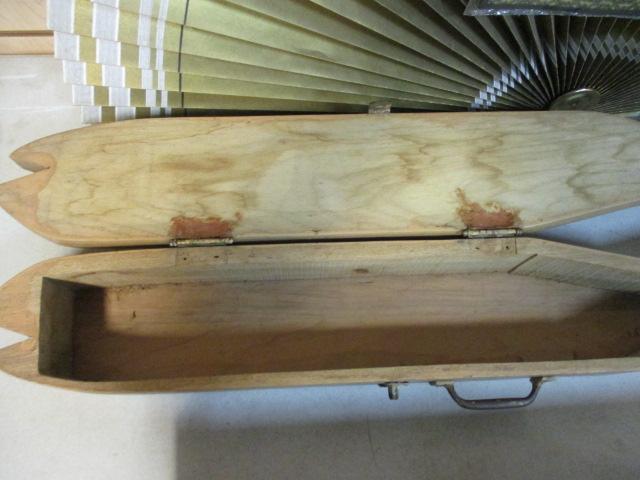 Rustic Folk Art Fish-Shaped Wood Box