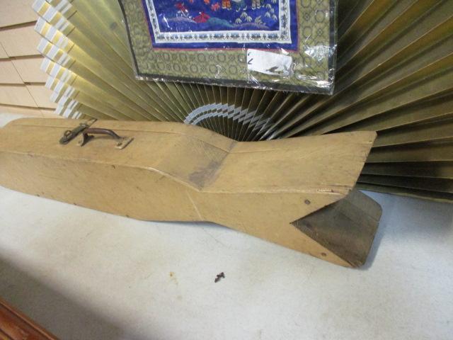 Rustic Folk Art Fish-Shaped Wood Box