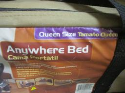 Ozark Trail Queen Size Anywhere Bed. Inflatable Mattress with Steel Frame and Carrying Case.