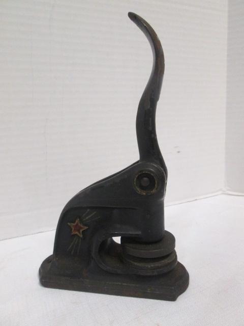 Old Cast Iron Notary Stamp