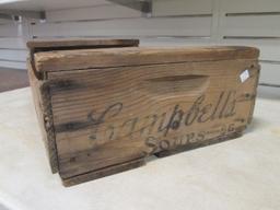 Vintage "Campbell's Soup" Wood Crate