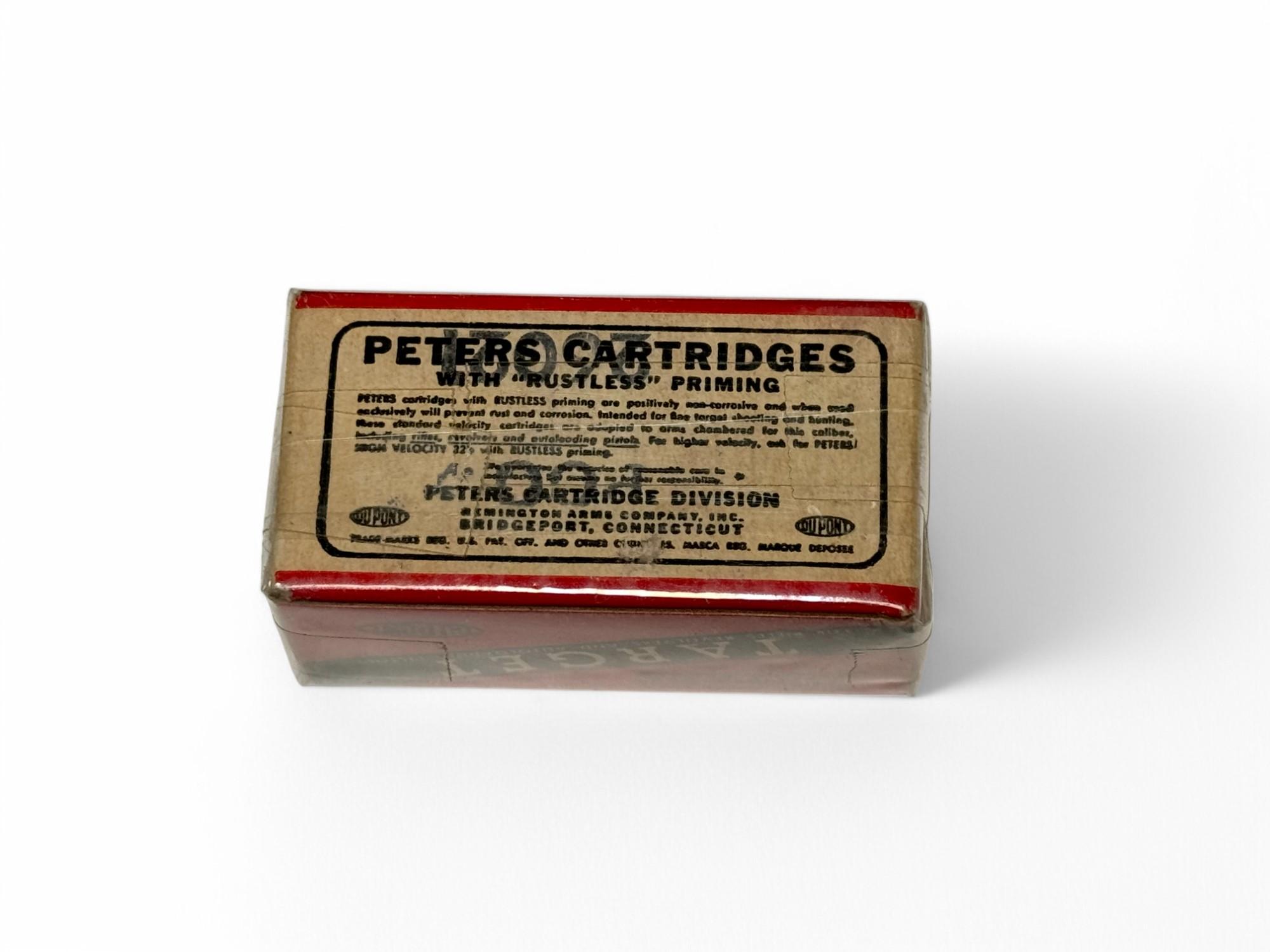 NOS Rare Vintage 50rds. of Peters Rustless Target .22 LR Ammunition