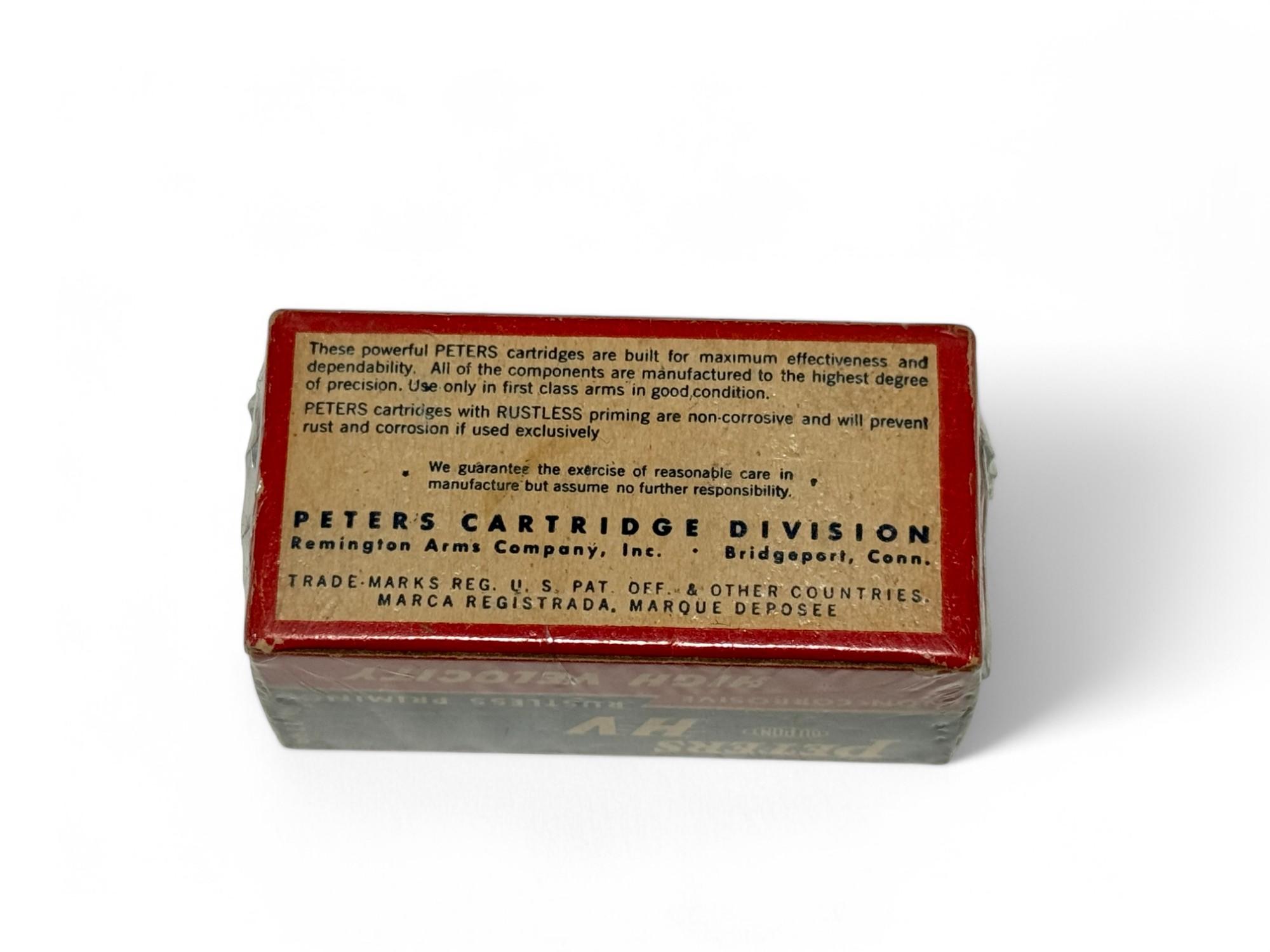 NOS Rare Vintage 50rds. of Peters DuPont High Velocity .22 LR Ammunition