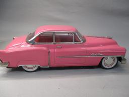Vintage Tin Cadillac Luxe Car MF330 Friction Toy In Original Box