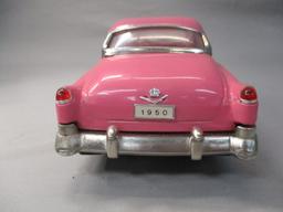 Vintage Tin Cadillac Luxe Car MF330 Friction Toy In Original Box