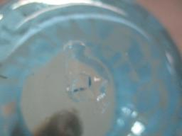 Light Blue Splatter White Creamer 3"