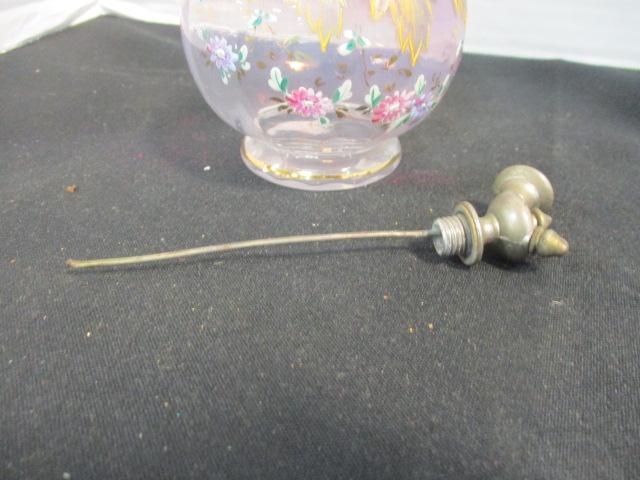 Antique Bohemian Atomizer Perfume Bottle