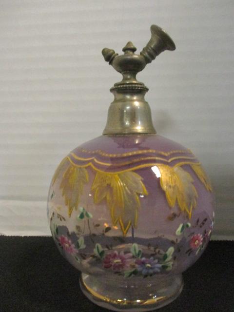 Antique Bohemian Atomizer Perfume Bottle