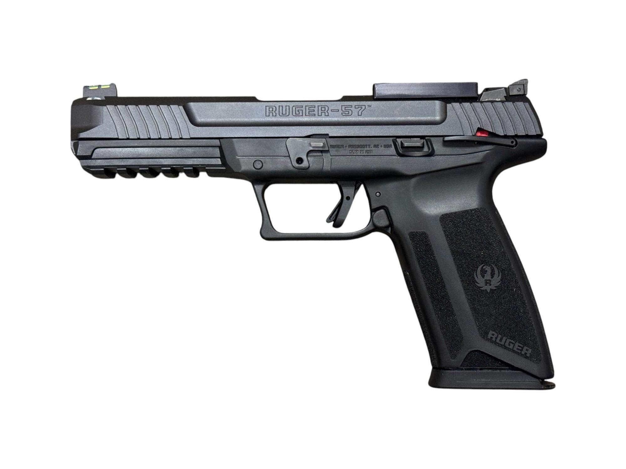 NIB Ruger-57 Semi-Automatic 5.7x28mm Pistol with Optic Plate and Ambidextrous Safety