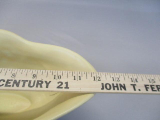 1940's Hull Art Pottery Console Bowl "Wildflower" Matte Finish W-21-12