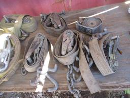 Lot of Heavy Duty Straps and Ratchets