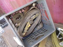 Lot of Heavy Duty Straps and Ratchets