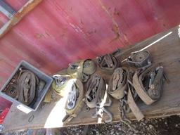 Lot of Heavy Duty Straps and Ratchets