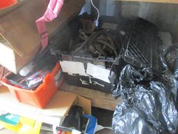 Bench Lot and Tools, Paint, etc..