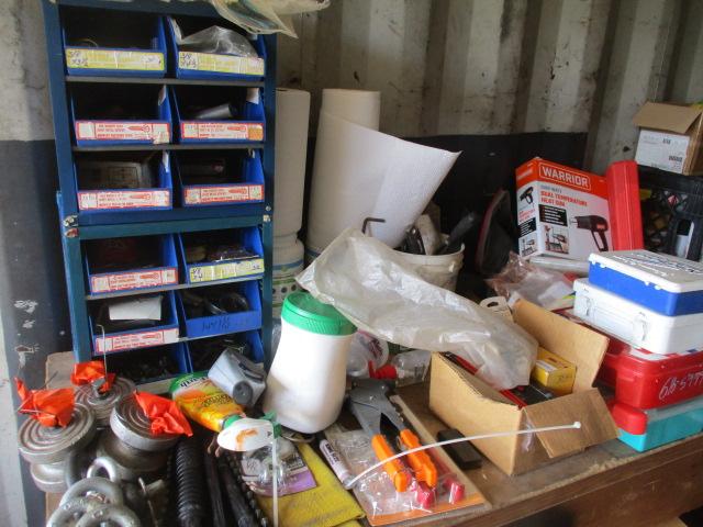 Bench Lot and Tools, Paint, etc..
