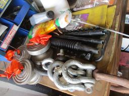 Bench Lot and Tools, Paint, etc..