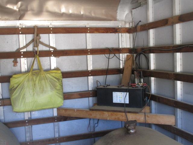 Two Fuel Tanks with Pump, Battery and Solar Power Charger in Enclosed  Storage Container