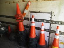 Large Lot of Construction Cones