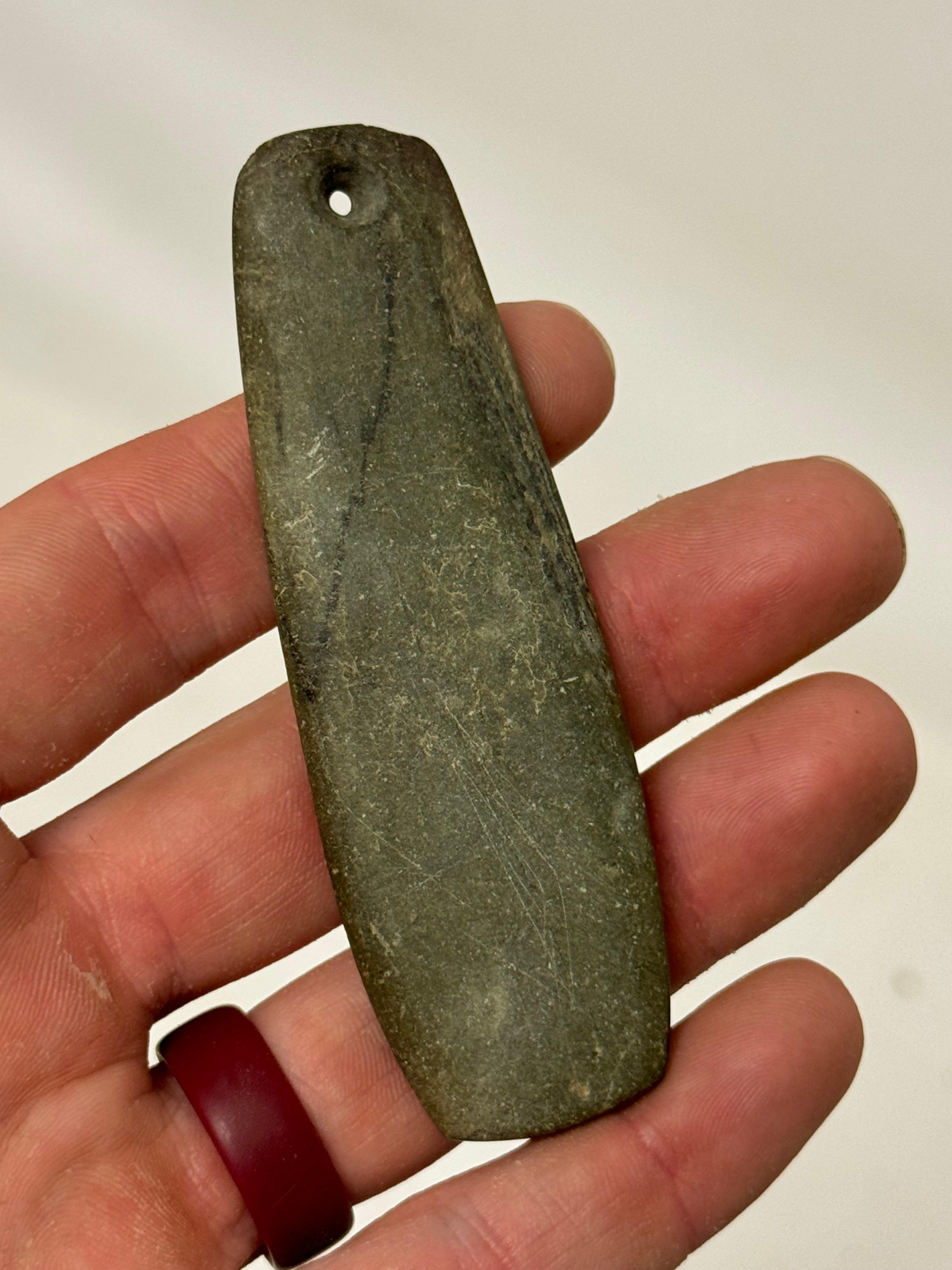 14pc. Curated Ancient Native American Hardstone Artifacts Cased Display