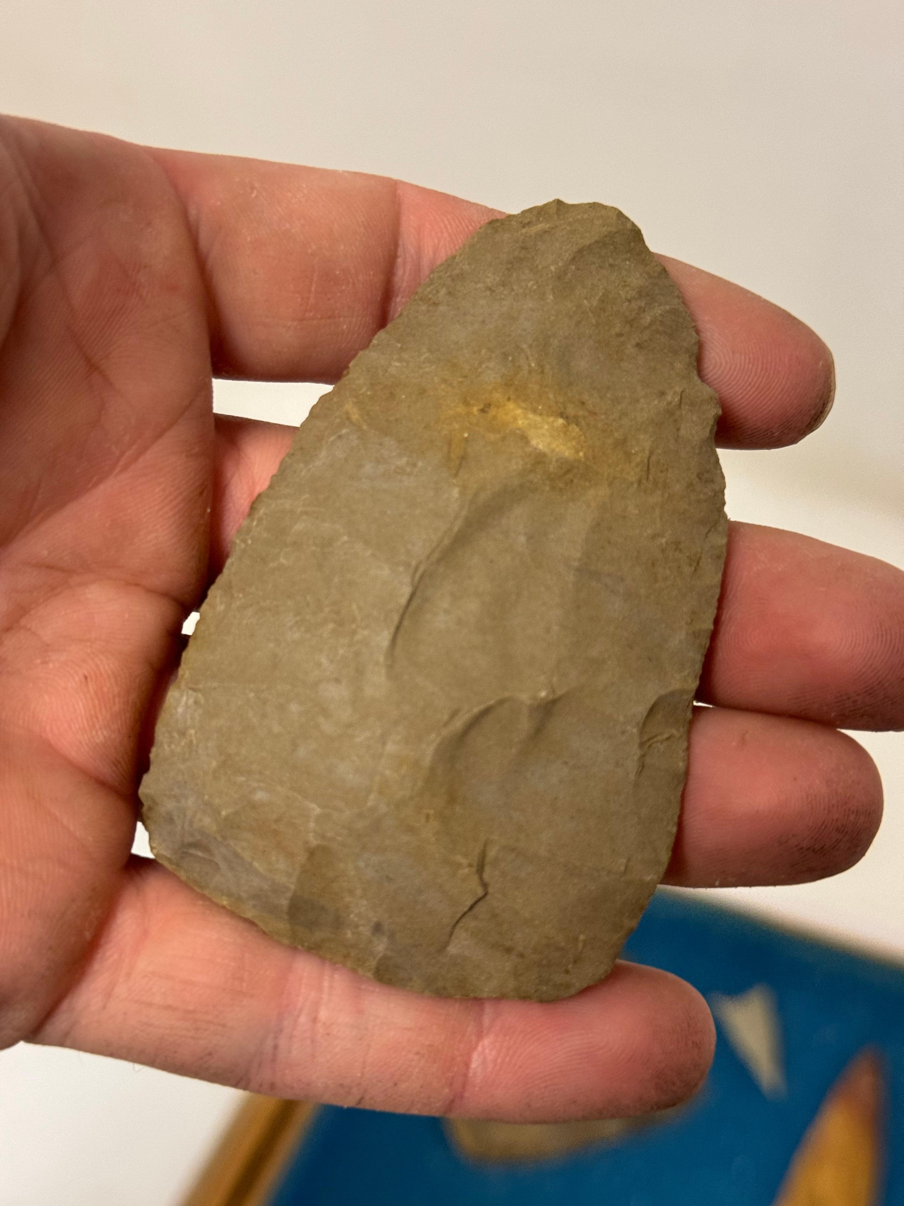 33pc. Curated Ancient Native American Projectile Point Cased Display from North Alabama