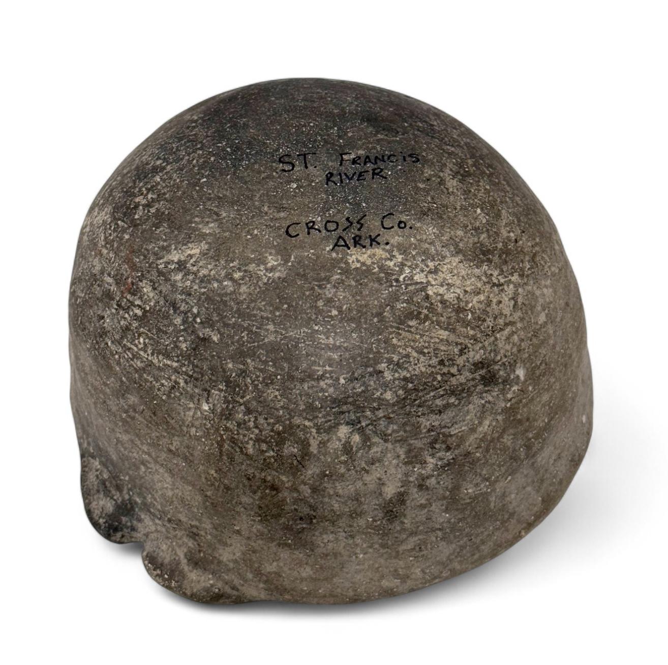 Ancient Native Clay Pottery Vessel found St. Francis River Cross Co. ARK.