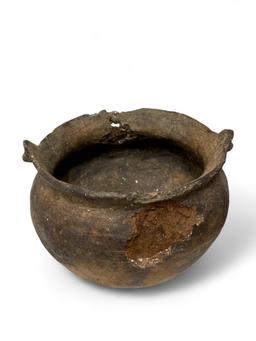 (2) Ancient Native Clay Pottery Vessels