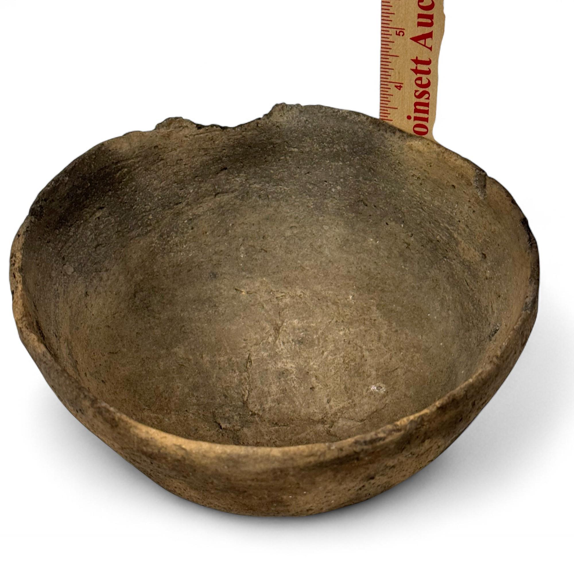 (2) Ancient Native Clay Pottery Vessels