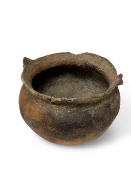 (2) Ancient Native Clay Pottery Vessels