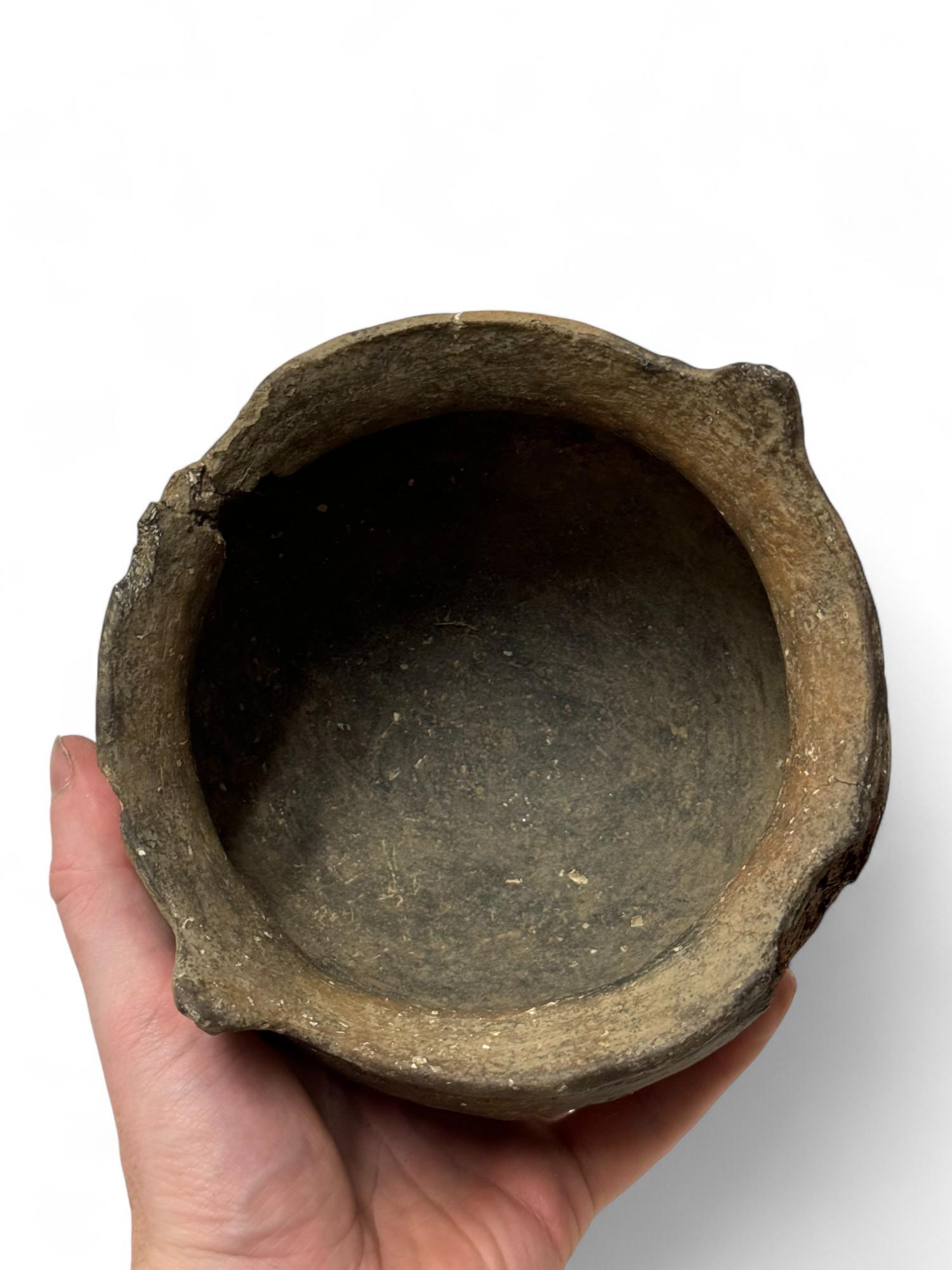 (2) Ancient Native Clay Pottery Vessels