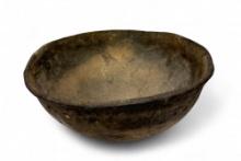 Very Large Ancient Native Shell Tempered Mississippian Clay Pottery Vessel