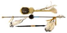 (3) Post-Era Native Artifact Display Pieces
