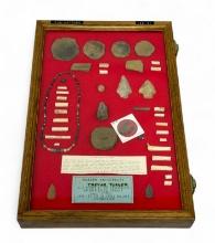 41pc. Curated Ancient Native American Artifact from Fusihatchee, Tallapooosa River Valley, AL