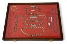 9pc. Curated Ancient Native American Trade, Ceremonial & Ritual Beads Large Display from AL & TN