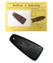 Indiana Banded Slate Pendant Grade 8 With COA