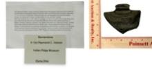 Ohio Bannerstone from Col. Raymond Vietzen Collection / Indian Ridge Museum