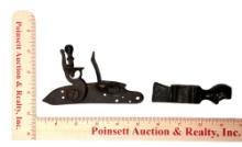 Excavated Flintlock Lockplate & Tomahawk Fragment