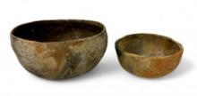 (2) Ancient Native Clay Pottery Vessels from Arkansas & N. Alabama