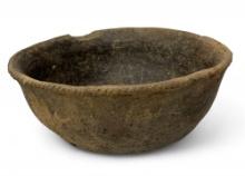 Ancient Native Clay Pottery Bowl with nice Lip Design from Arkansas