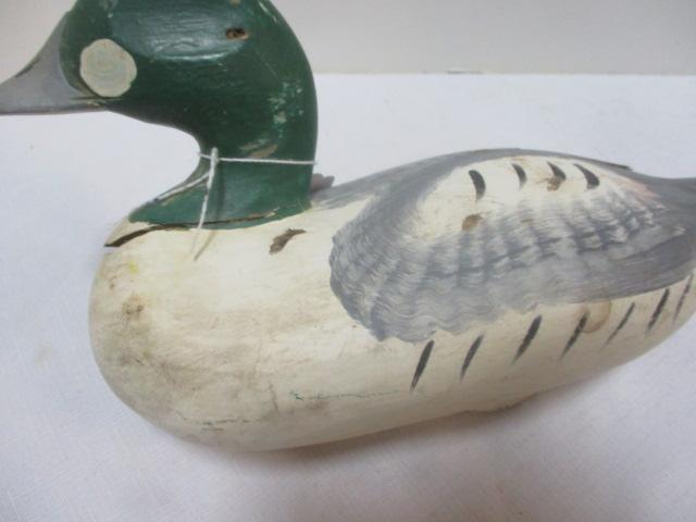 Vintage Handpainted Wood Duck Decoy