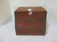 Vintage Schepps Metal Cake Box with "Cocoanut" Advertising