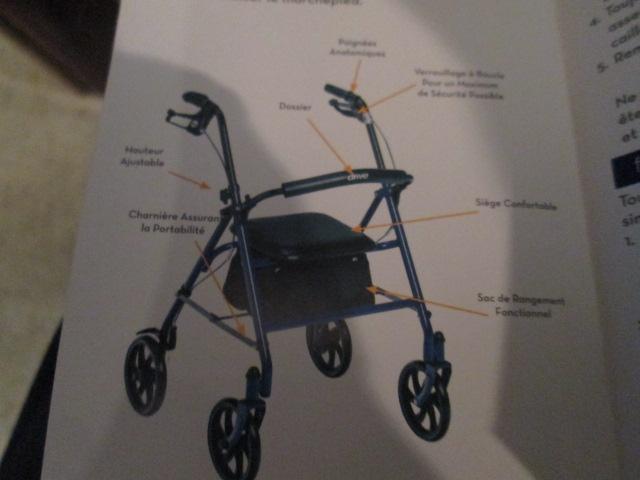 New In Box Drive Red Rollator