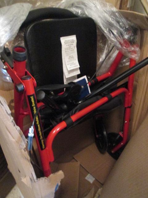 New In Box Drive Red Rollator