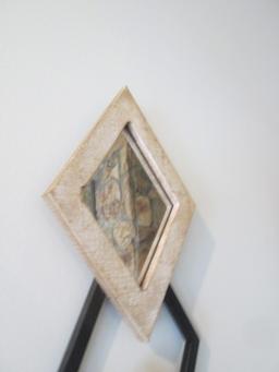 Stacked Diamond Shaped Mirrors