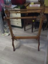 Oak Quilt Rack