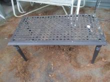 Hampton Bay Black Metal Patio Coffee Table