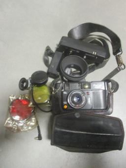 Yashica 35mm Camera with 38mm Lens in Case